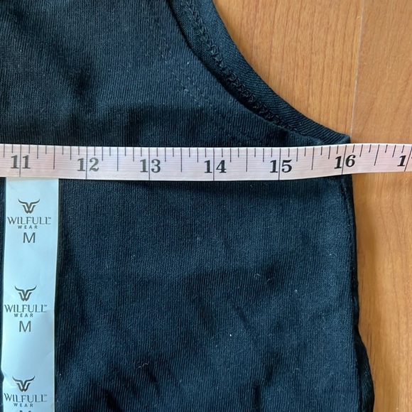 NWT Wilfull Wear Black Tank Top Size Medium - Picture 4 of 7